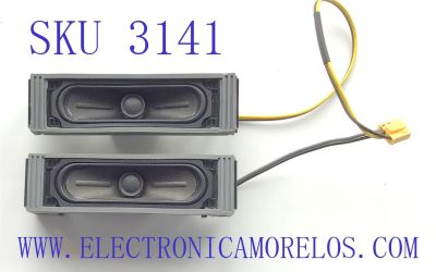 KIT DE BOCINA SPARA TV SAMSUNG ( 2 PZ ) / NUMERO DE PARTE BN96-30339H / BJ 12Ω 5W / BN9630339H / 30339H / C117J05BJ01 / PANEL V236BJ1-LE2 REV.C7 / UN24M4500AFXZA WA01